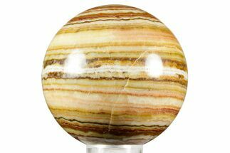 Polished Rainbow Onyx Stone Sphere - Arizona #370896