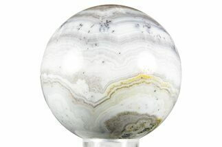 Polished Banded Sowbelly Agate Sphere - Colorado #371021