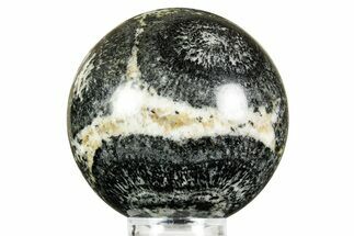 Polished Orbicular Granite Sphere - Western Australia #371222
