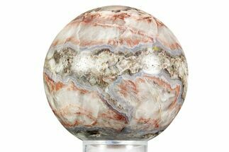 Polished Barite, Quartz & Agate Sphere - Arizona #371244