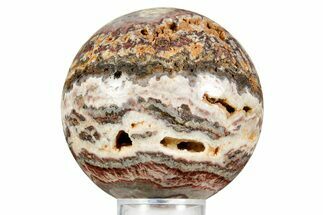 Polished Barite, Quartz & Agate Sphere - Arizona #371247