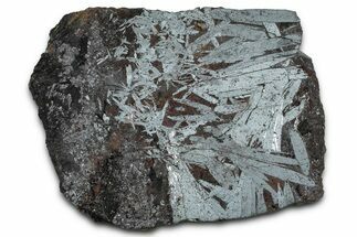 Polished Crystalline Hematite & Magnetite Slab - Nevada #371257