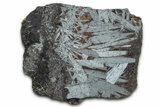 Polished Crystalline Hematite & Magnetite Section - Nevada #371263