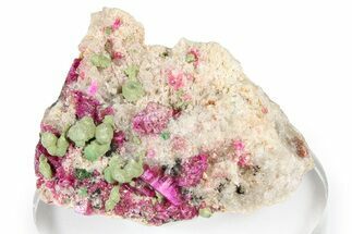 Green Kolwezite on Vibrant Cobaltoan Dolomite - DR Congo #371598