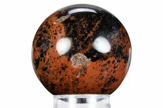 Polished Mahogany Obsidian Sphere - Mexico #360029