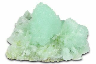 Blue-Green Aragonite Aggregation - Wenshan Mine, China #372146