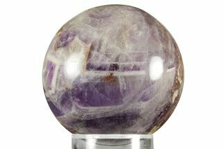 Polished Chevron Amethyst Sphere - India #359791