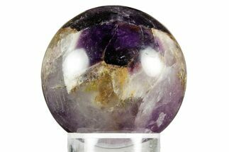 Polished Chevron Amethyst Sphere - India #359794