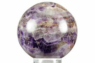 Polished Chevron Amethyst Sphere - India #359797
