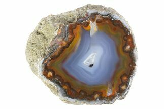 Polished Purple & Orange Banded Agate - Kerrouchen, Morocco #372722