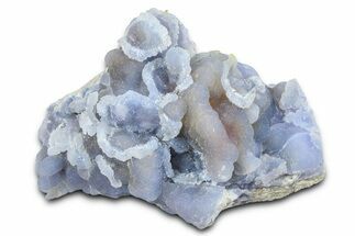 Sparkly Blue Chalcedony Pseudomorph after Anhydrite - Peru #372693