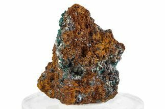Teal Blue Rosasite with Hemimorphite and Calcite - Mexico #372785