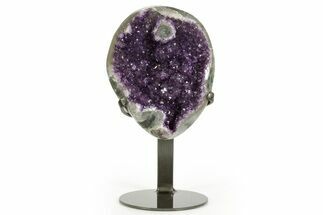 Sparkling Amethyst Geode with Metal Stand - Uruguay #373001