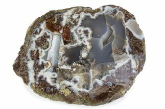 Polished Banded Agate Nodule Half - Wiley's Well, California #373392