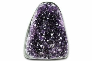 Free-Standing Dark Amethyst Crystal Cluster - Uruguay #373185