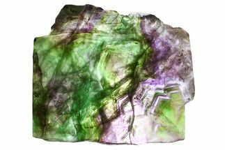 Colorful Polished Fluorite Slab - China #374385
