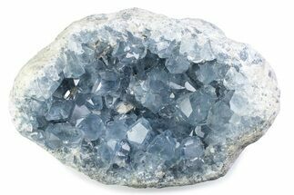 Sparkling Celestine (Celestite) Geode - Madagascar #376125