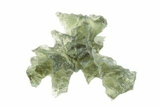 Green Moldavite Tektite ( g) - Besednice, Czech Republic #376291