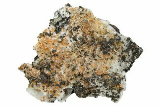 Quartz-Encrusted Orange Wulfenite Crystals - Arizona #375817