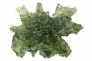 Green Moldavite Tektite ( g) - Besednice, Czech Republic #376329