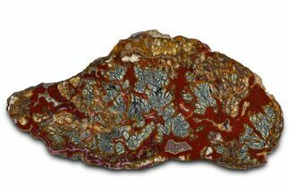 Colorful Polished Marcasite Agate Slab - Indonesia #378132