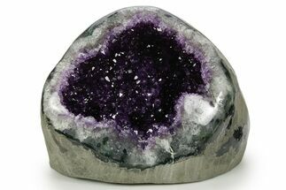 Sparkly Deep-Purple Amethyst Geode - Uruguay #378128