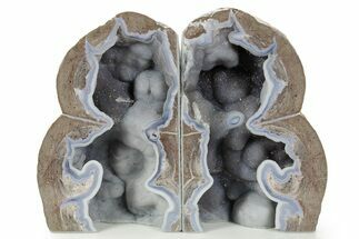 Dugway Geode Bookends - Sparkling Crystals #378567