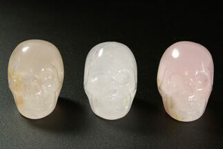 Polished Rose Quartz Crystal Skulls #378706
