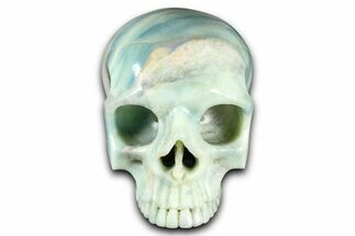 Realistic, Polished Chinese Amazonite Skull #378619