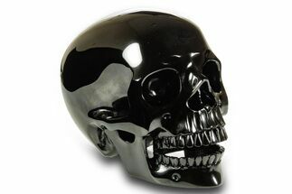 Realistic, Polished Obsidian Skull - Mexico #378721