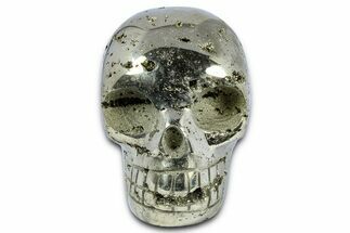 Gleaming Pyrite Skull - Peru #378838