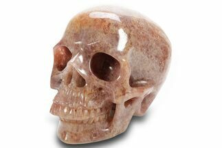 Realistic, Strawberry Quartz Crystal Skull - Madagascar #378782