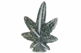 Kambaba Jasper “Maple Leaf” Sculpture or Soap Dish #378839