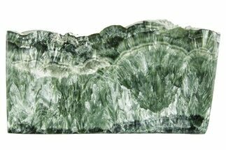 Polished Seraphinite Slab - Korshunovkiy Mine, Siberia #378143