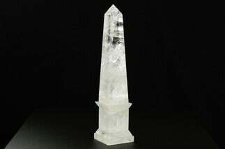 Polished Clear Quartz Obelisk - Madagascar #378864