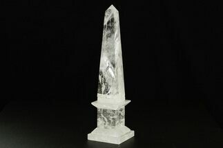 Polished Clear Quartz Obelisk - Madagascar #378868