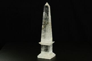 Polished Clear Quartz Obelisk - Madagascar #378870