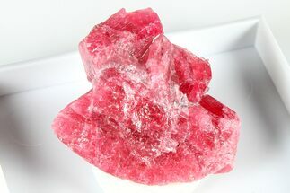 Striking Cherry-Red Rhodonite Specimen - Brazil #379787