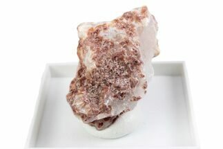 Orange Ferrierite-Mg Aggregates on Chalcedony - Canada #380158