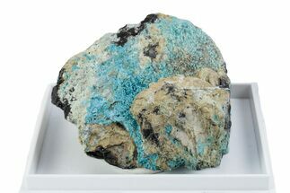 Sky-Blue Decrespignyite-(Y) on Rock - Paratoo Mine, Australia #380189