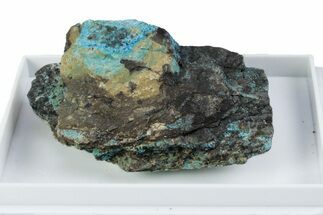 Sky-Blue Decrespignyite-(Y) on Rock - Paratoo Mine, Australia #380192
