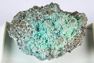 Beautiful Blue-Green Botallackite Crystal Cluster - England #380225