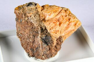 Vibrant Orange Tinzenite Specimen - Switzerland #380376