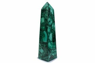 Tall Polished Malachite Obelisk - DR Congo #381160