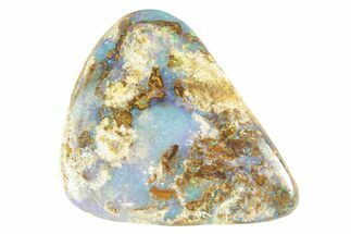 Colorful Polished Boulder Opal Specimen - Queensland, Australia #381766