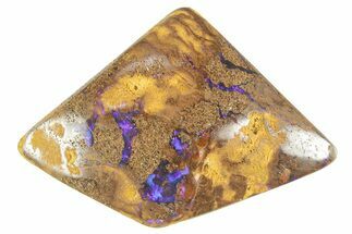 Colorful Polished Boulder Opal Specimen - Queensland, Australia #381767