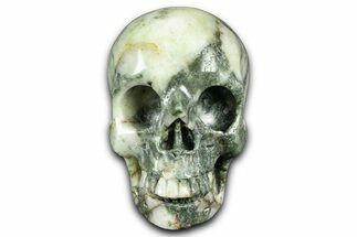 Realistic, Polished Tree Agate Skull #382118