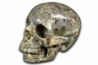 Realistic Brecciated Fluorite Skull #382126