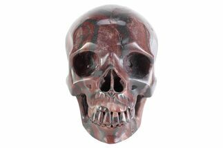 Realistic Red Picture Jasper Skull #382029