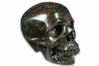 Polished Dragon's Blood Jasper Skull - South Africa #382196